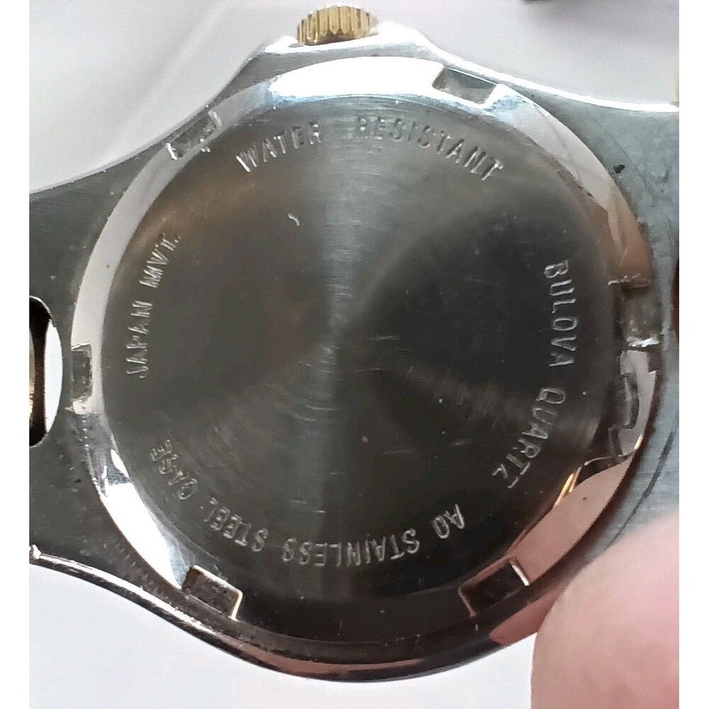 Bulova Marine Star Midnight Blue Unisex 2 Toned Analog Watch + Date Water Resist - Picture 2 of 11